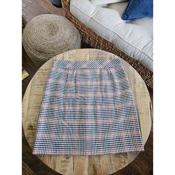 Talbots Womens Plaid Wool Blend A-Line Skirt Multicolor Size 12 $99.50 Preppy - Picture 7 of 7
